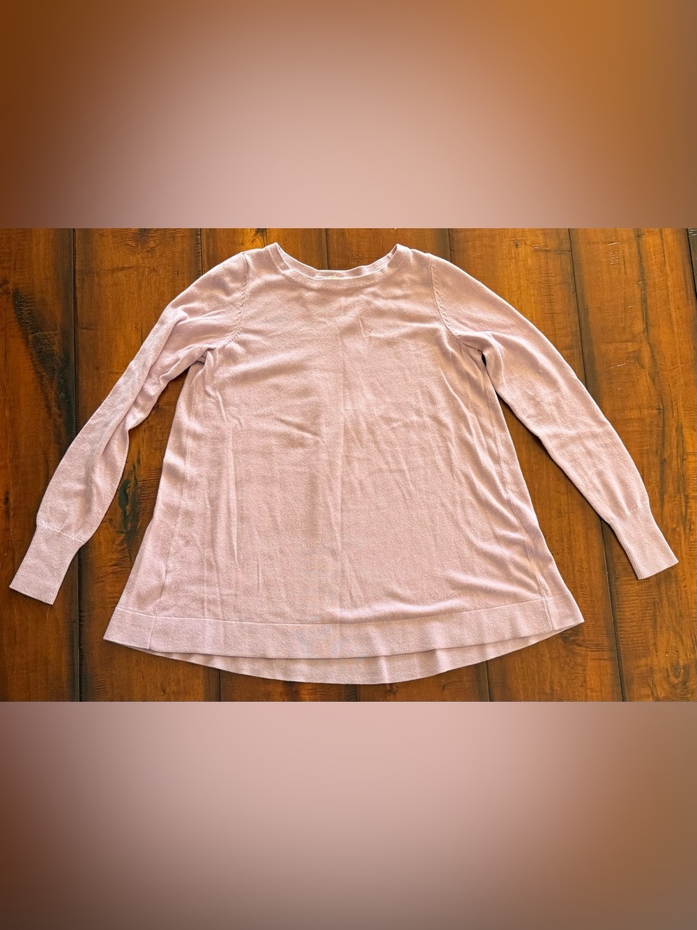 LOFT Lilac Long Sleeve Crewneck Sweater